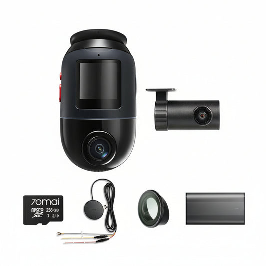 4K Omni Bundle: Front Cam + Rear Cam + Memory Card + Hardwire Kit + CPL Filter + Battery Pack