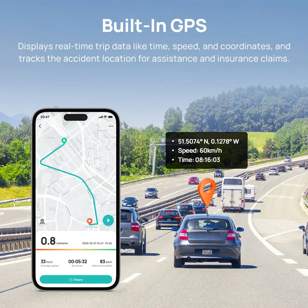 Dash Cam A800S 4K UHD 3-Inch IPS Screen Dual-channel - 70mai – 70mai ...