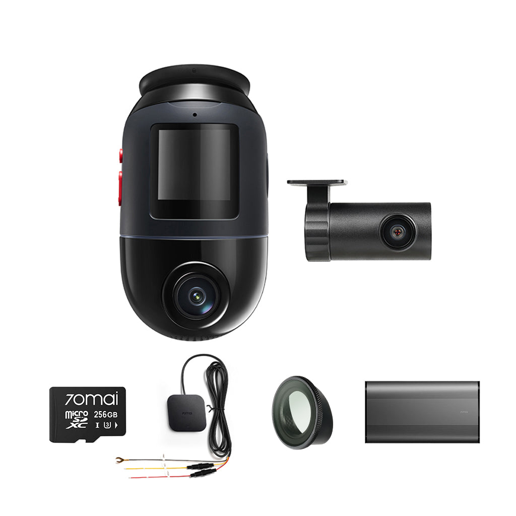 4K Omni Bundle Front Cam + Rear Cam + Memory Card + Hardwire Kit + CPL Filter + Battery Pack