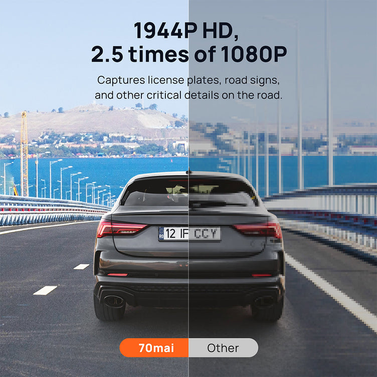 70mai Dash Cam M500 2.7K with Built-in eMMC Storage, Supports 170¡ã FOV & HDR Night Vision - 70mai Official Store